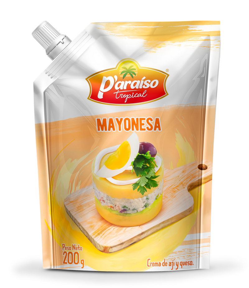 Mayonesa Paraiso Tropical Doypack 200 gr caja 12 UND
