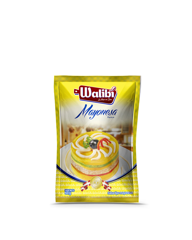 Mayonesa premium Walibi x 50 g  -  caja x 24 unds