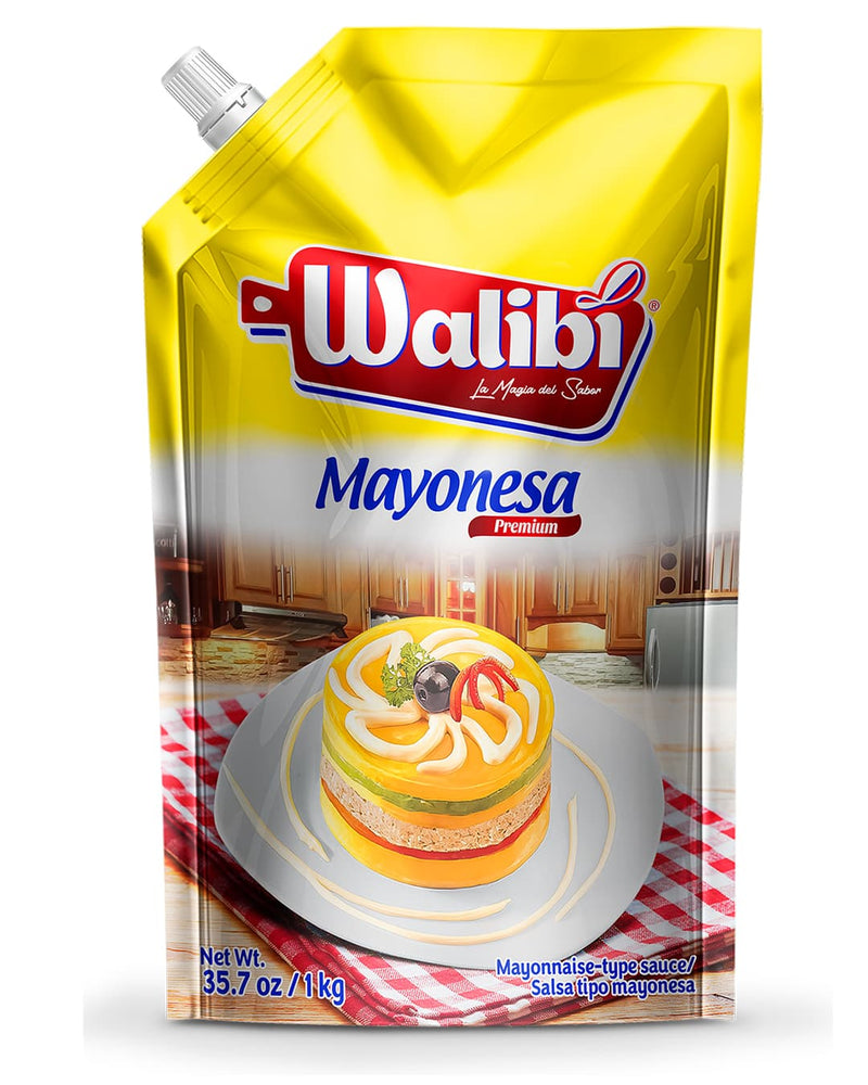 Mayonesa Premium Walibi Doypack 1 kg caja 12 UND