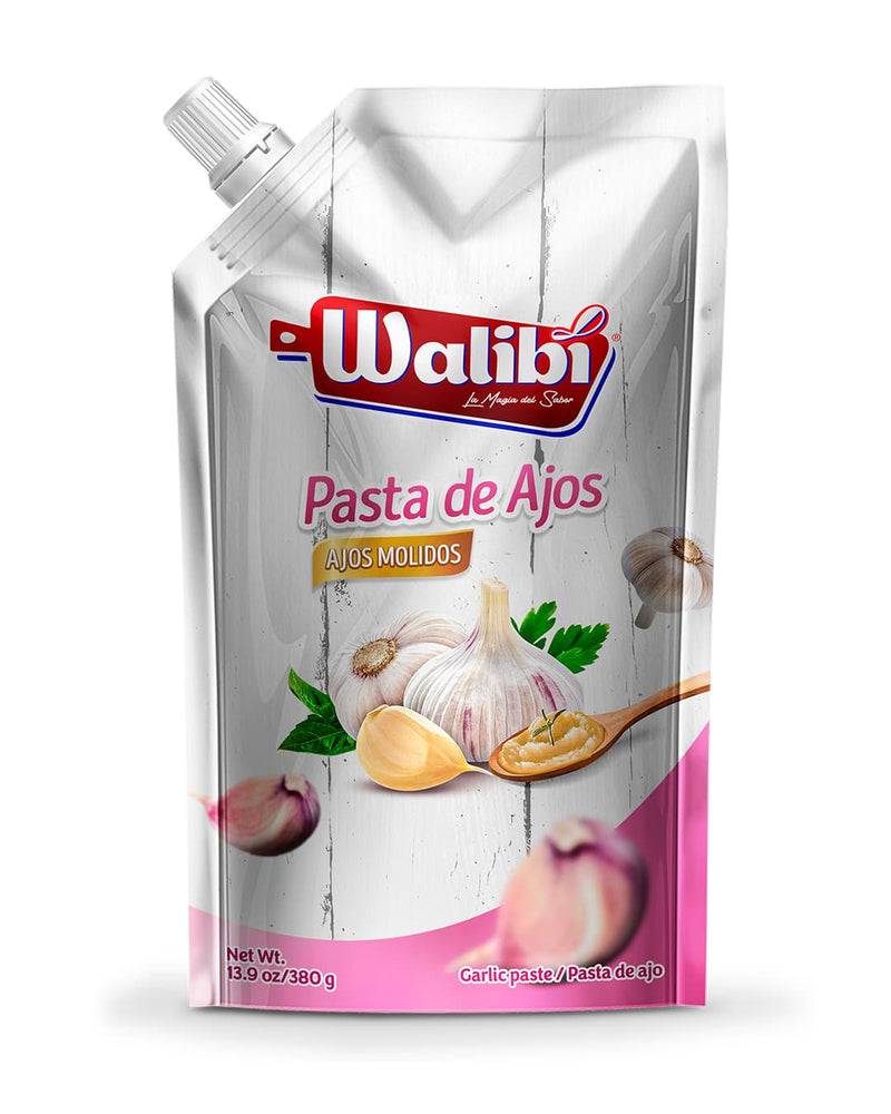 Pasta de Ajos Molidos Walibi Doypack 380 gr caja 12 UND