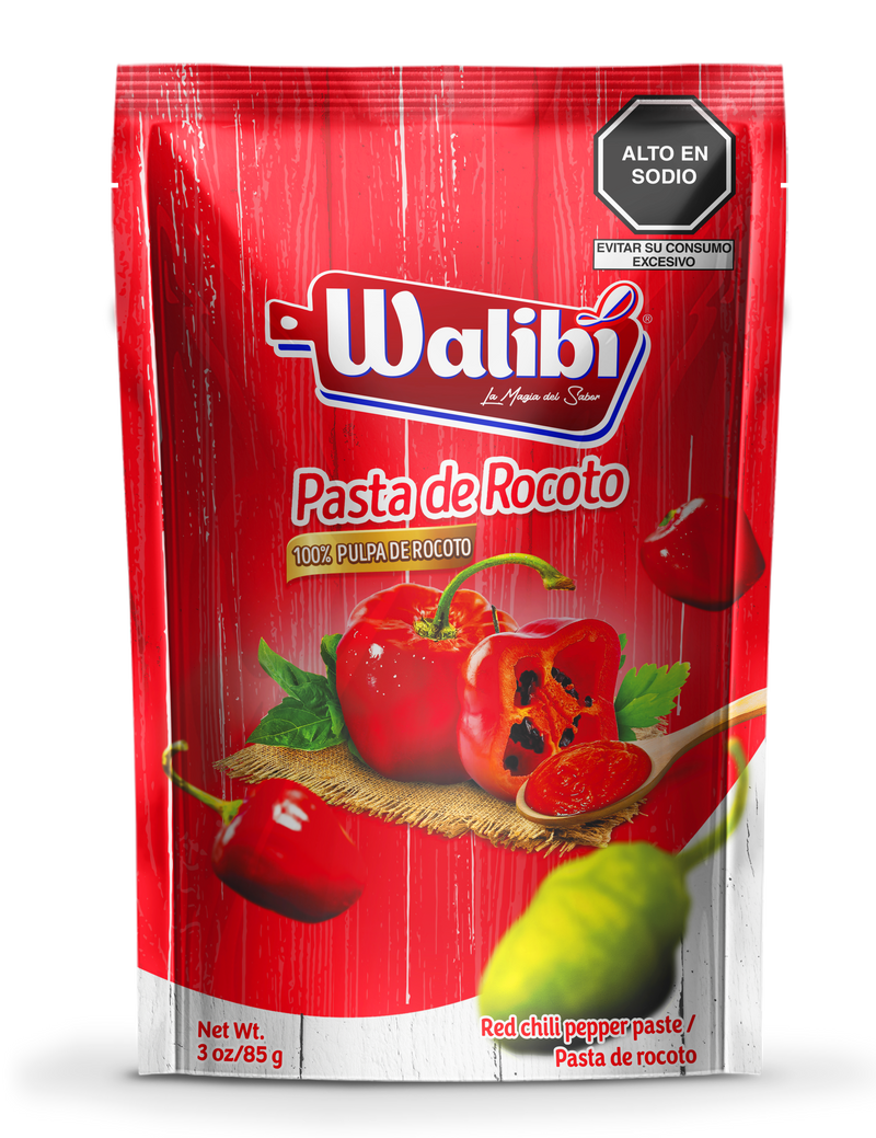 Pasta de Rocoto Walibi Doypack 85 gr caja 12 UND