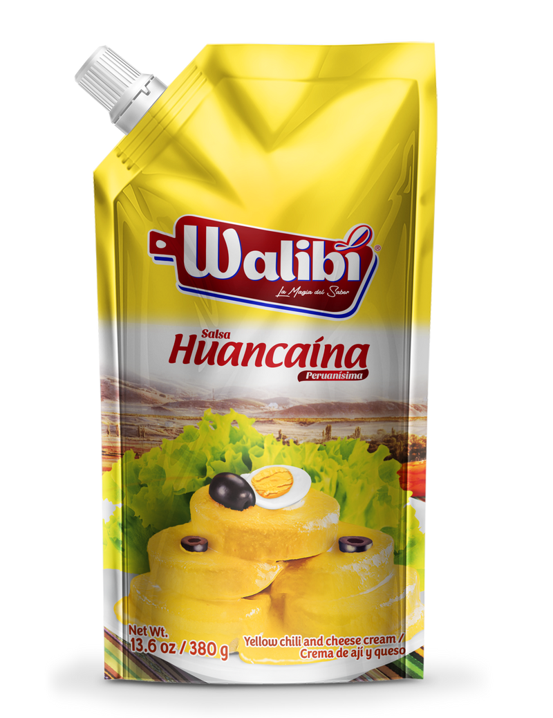 Salsa Huancaina Walibi Doypack 380 gr caja 12 UND