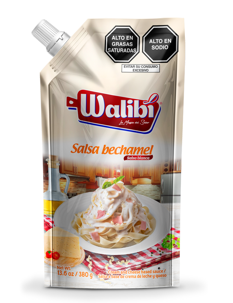 Salsa Bechamel Walibi Doypack 380 gr caja 12 UND