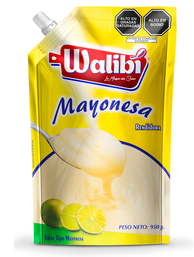 Mayonesa Rendidora Walibi 950 gr caja 12 UND