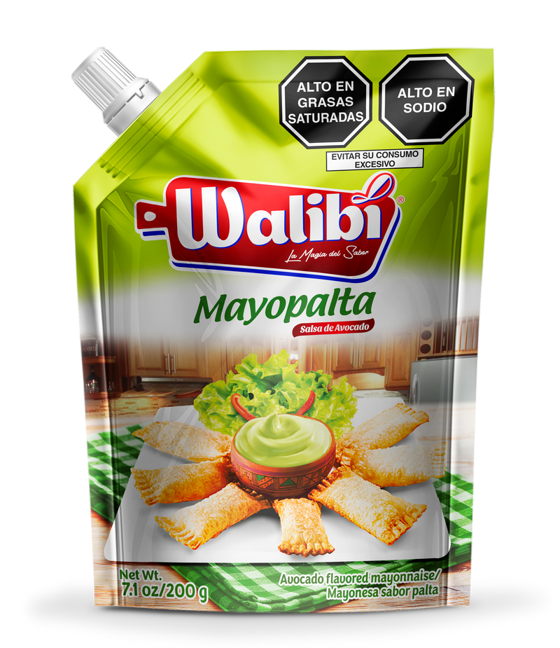 Mayopalta Receta con Aceite de Palta Walibi Doypack 200 gr caja 12 UND