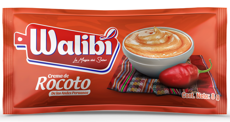 Crema de Rocoto Walibi 8 gr Sachet caja x 250 UND