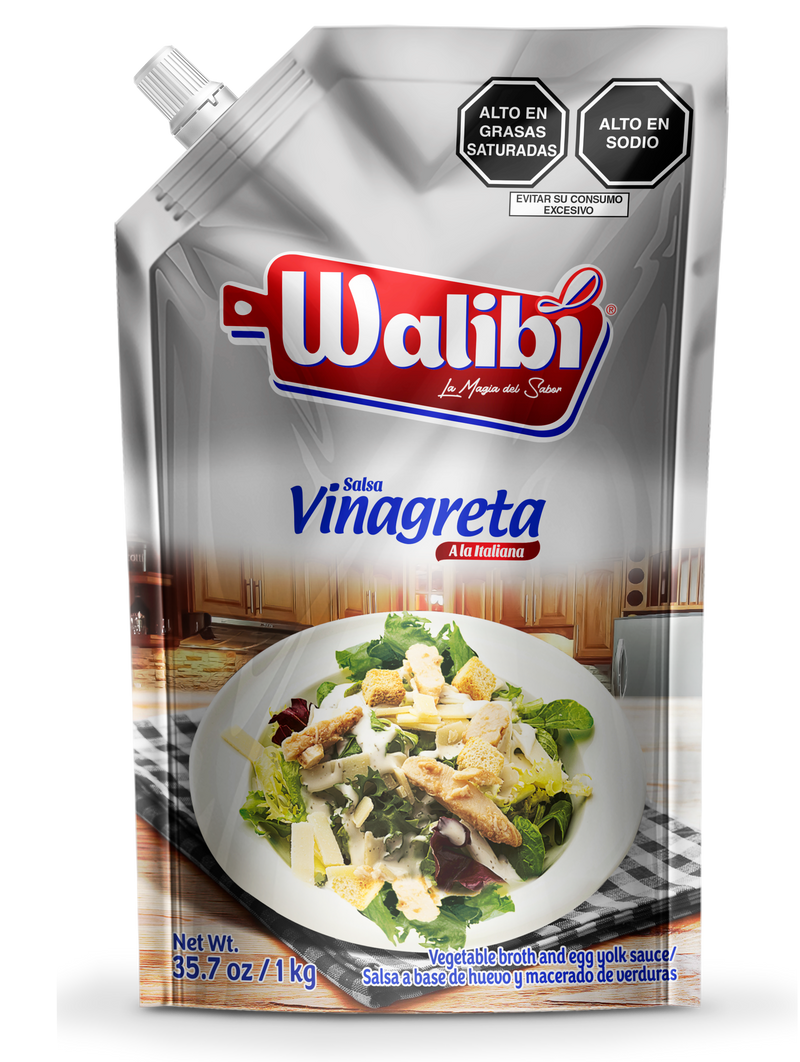 Salsa Vinagreta Walibi Doypack 1 kg caja 12 UND