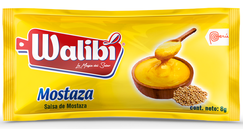 Mostaza Premium Walibi Sachet 8 gr caja 250 UND