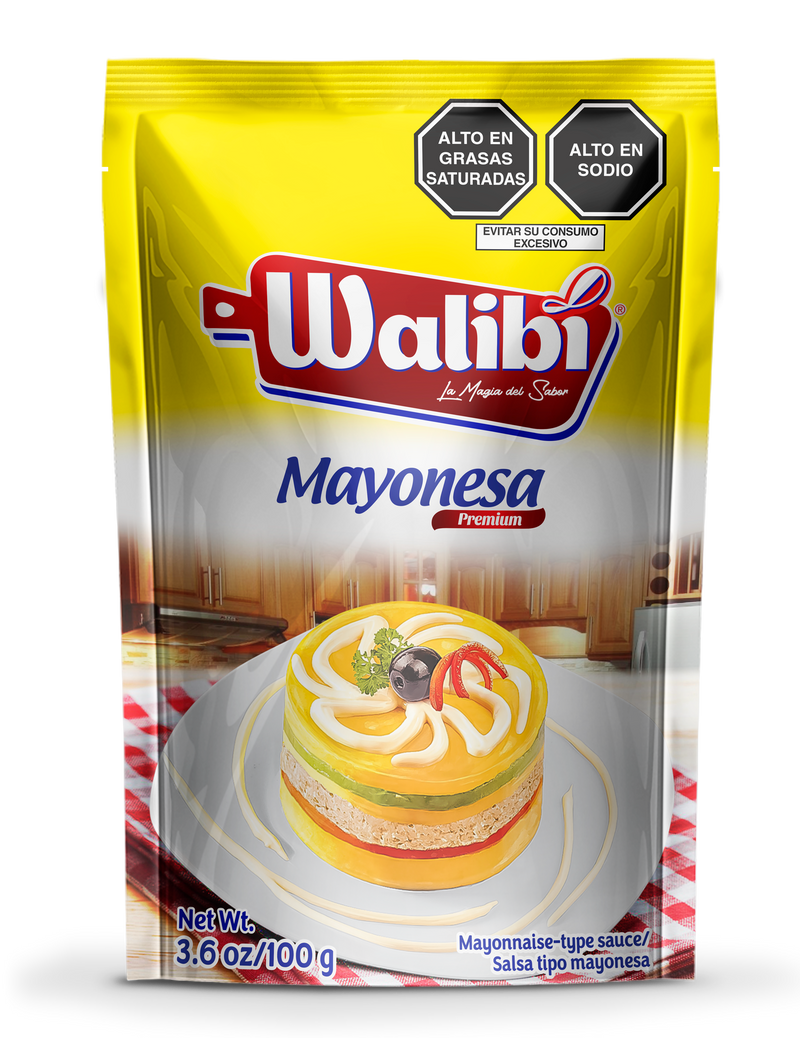 Mayonesa Premium Walibi Doypack 100 gr caja 12 UND