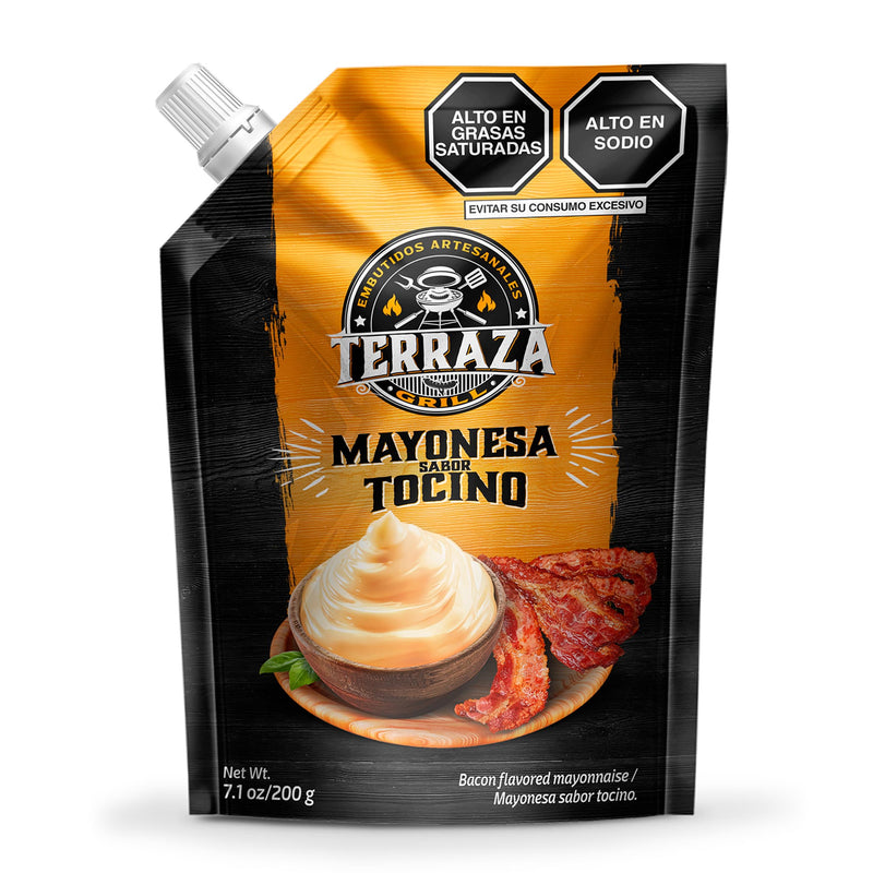 Mayonesa de Tocino Terraza Grill Doypack 200 gr caja 12 UND