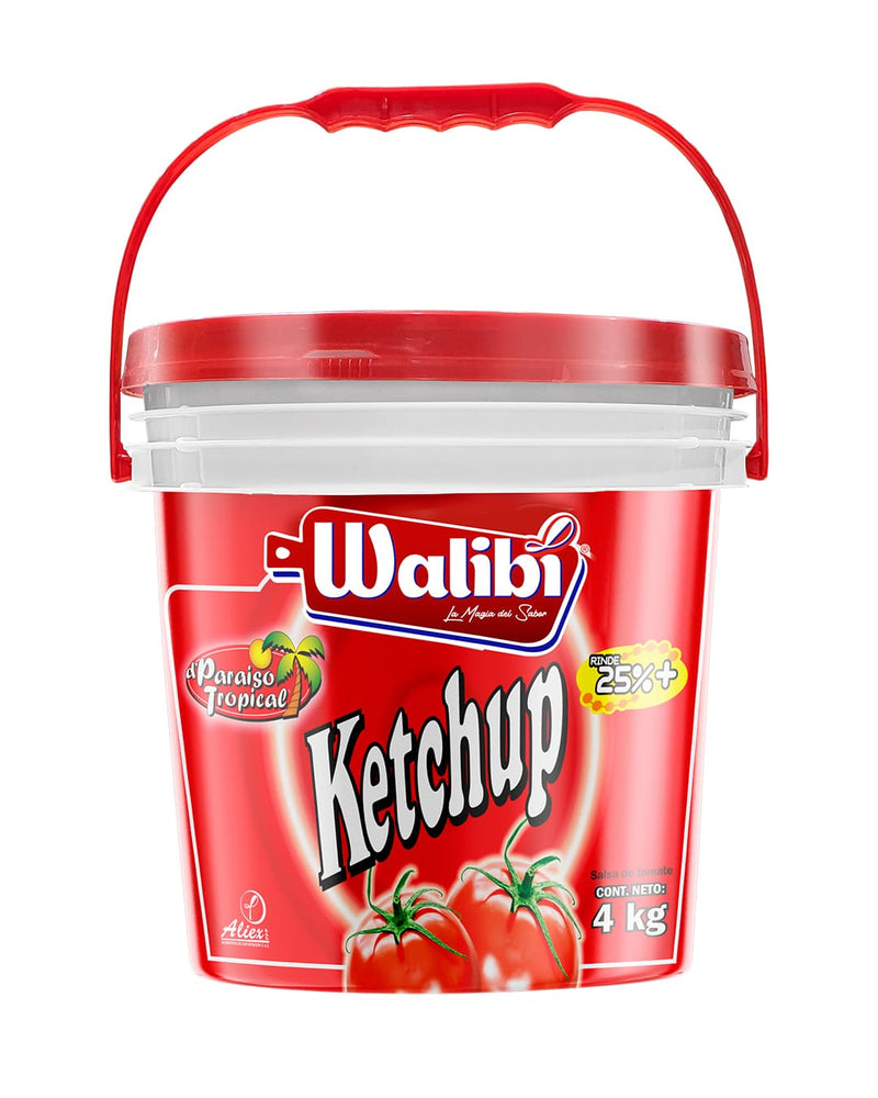 Ketchup Salsa de Tomate Thermocontraible  Plancha de 4 Baldes x 4 kg (16 kilos)