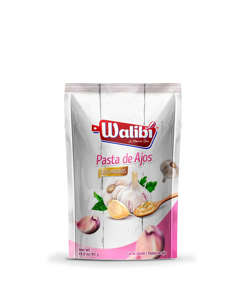 Pasta de Ajos Molidos Walibi Doypack 85 gr caja 12 UND